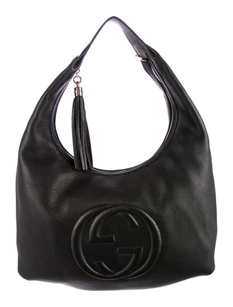 gucci black hobo handbag